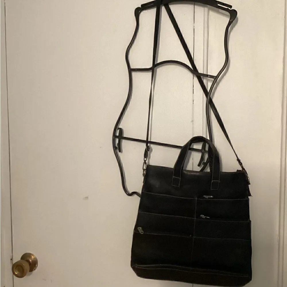 Latico Black leather tote bag